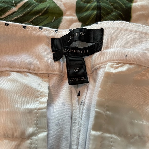 J. Crew Campbell Cropped Pants Black and White 00 - Picture 4 of 6